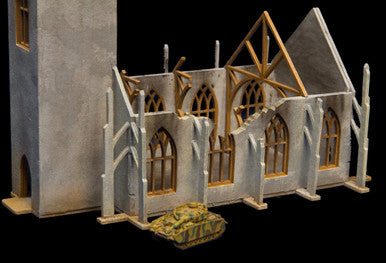 6mm Ruined Church/Cathedral (Matboard) - 285CSS032