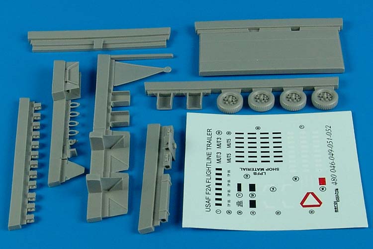 Aerobonus 480046 1/48 USAF F2A Flightline Steel-Type Platform Trailer