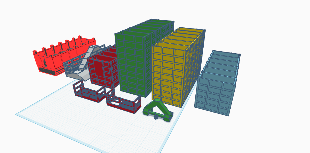 1:64 Caldwell 24ft 24 section mix flow industrial grain dryer