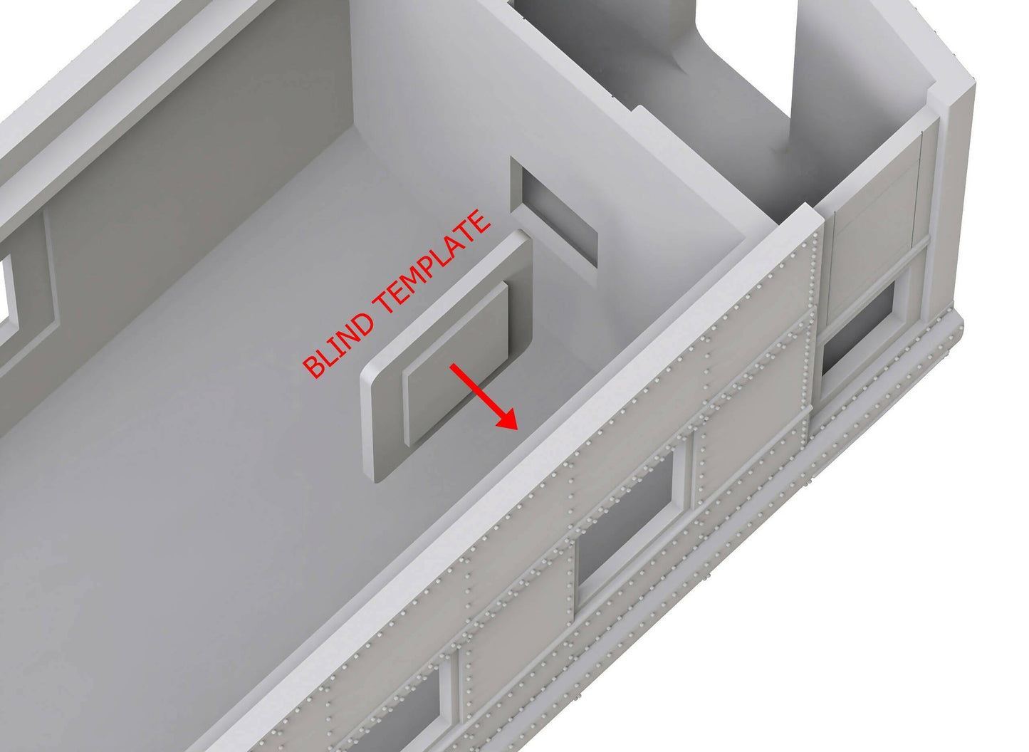 PASSENGER CAR Window Blank Pack - HO, S