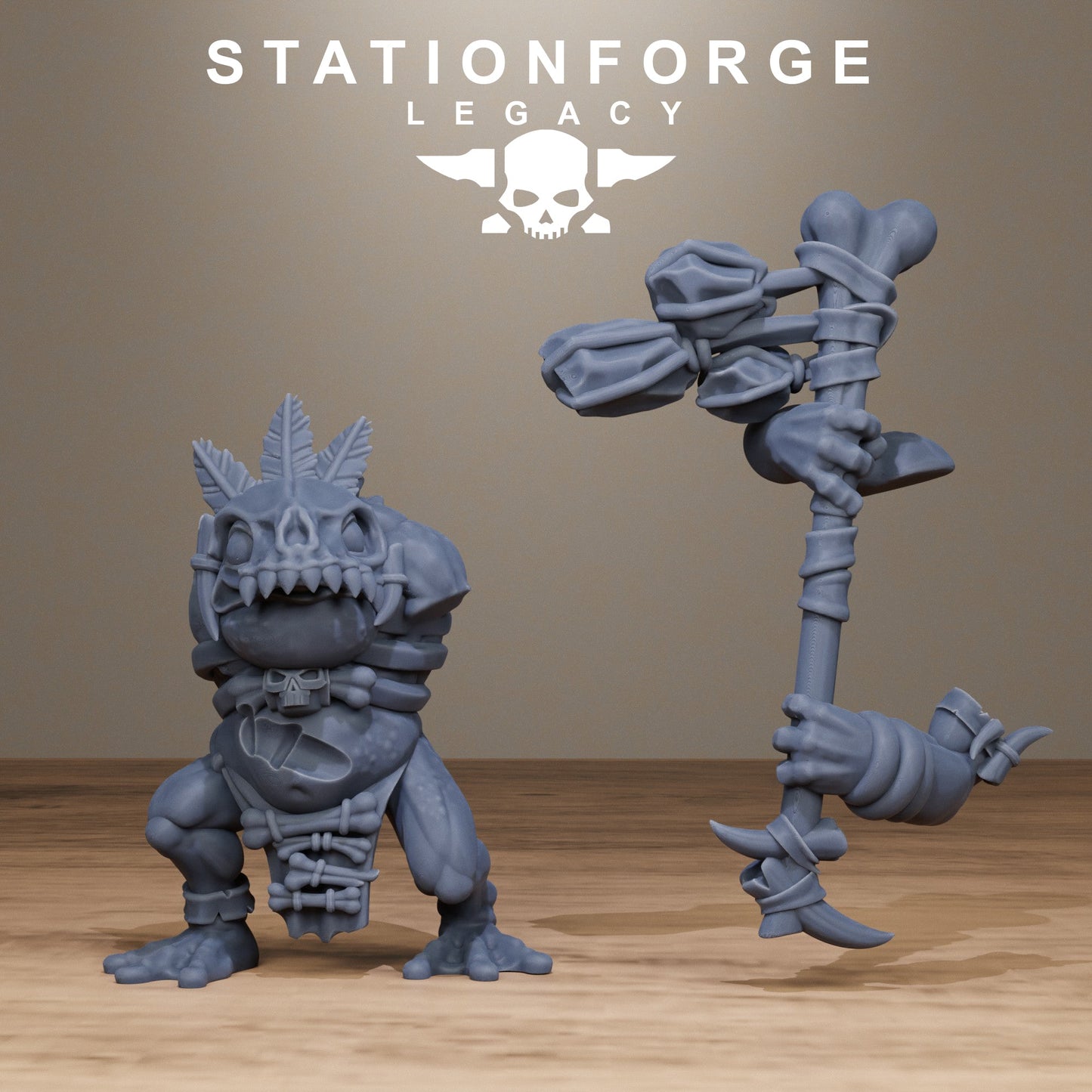 3D Printed Bogkin Ogres by StationForge Miniatures