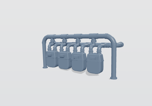 3D view of Electricity_Meter_4