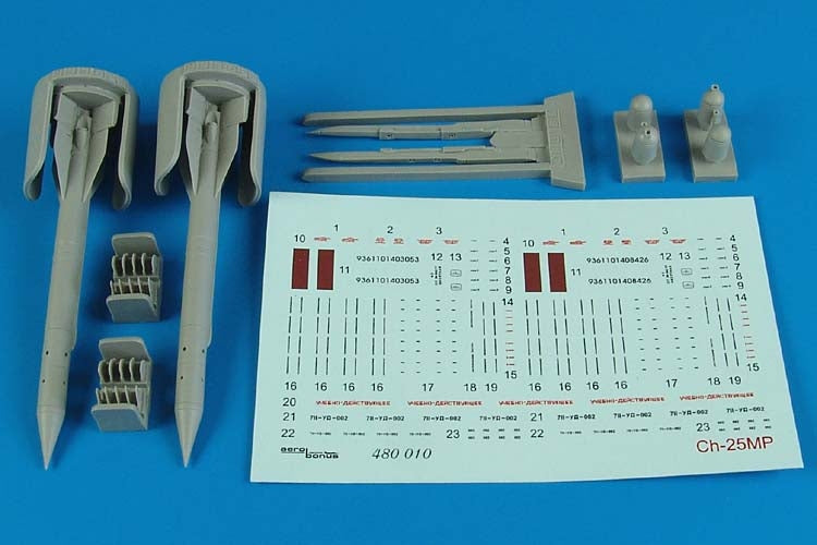 Aerobonus 480010 1/48 Ch25MP (AS12 Kegler) Air-to-Ground Missiles