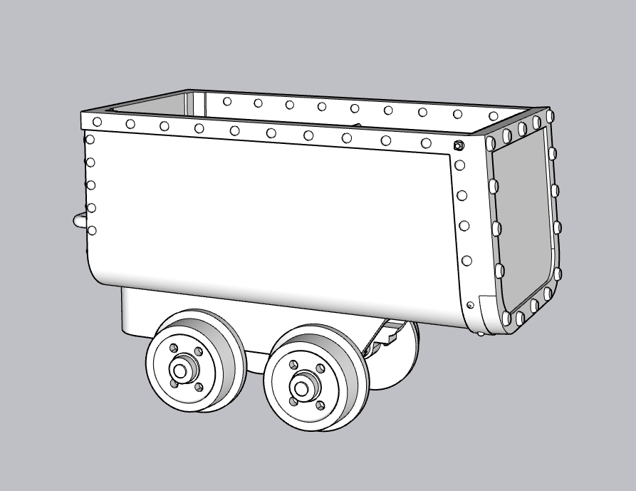 Lake Shore Engine Works Low Dump Mine Car