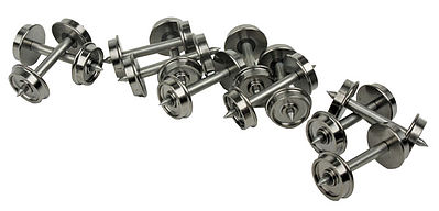 Walthers Proto 2300 HO Scale 33" Turned Metal RP-25 Wheelsets -- With Metal Axles pkg(12)
