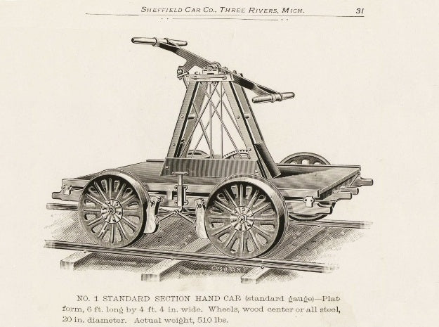 S Scale Sheffield No 1 Standard Gauge Handcar A