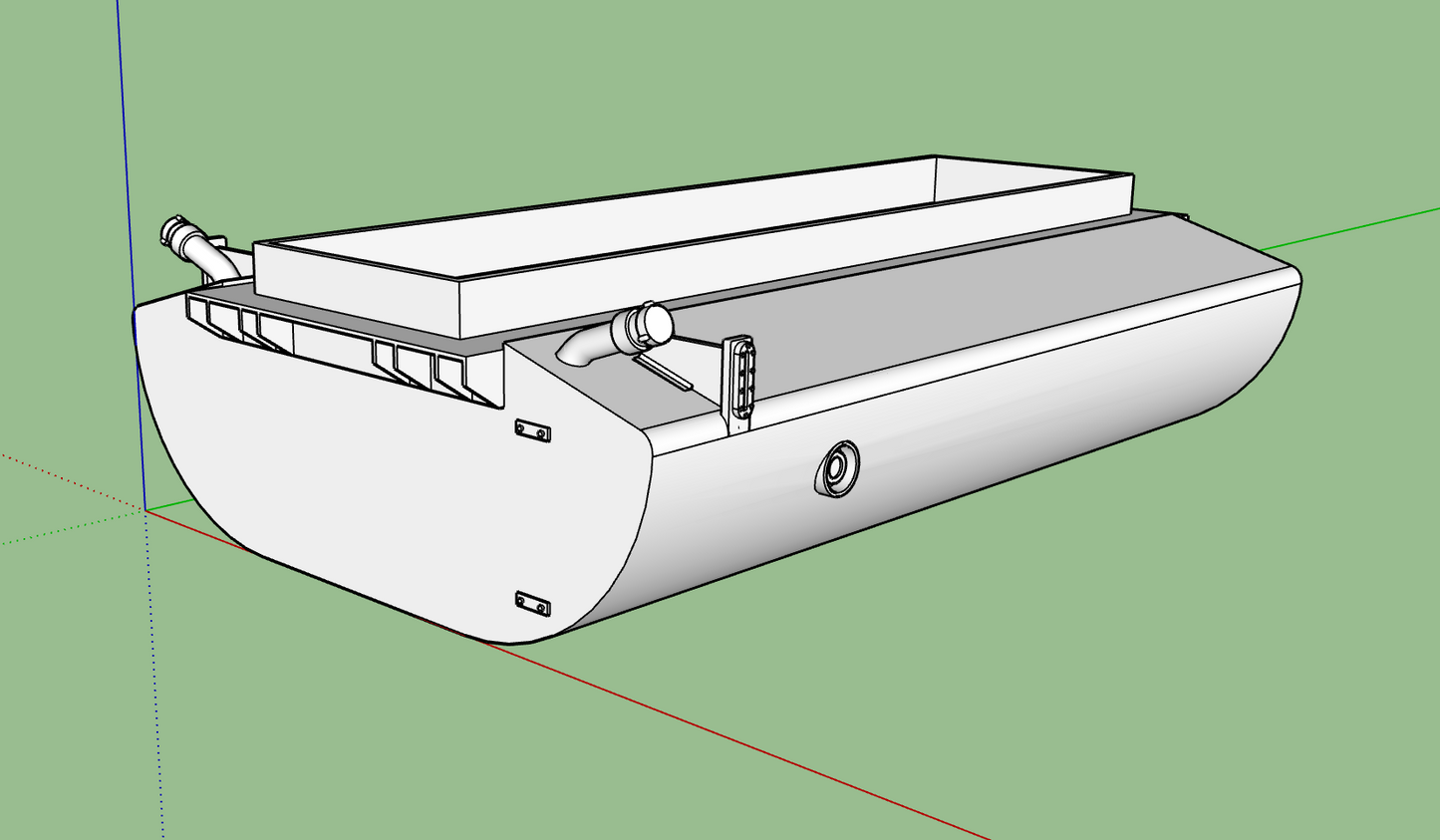 EMD 15-ft. Long Fuel Tank in 1:64 Scale