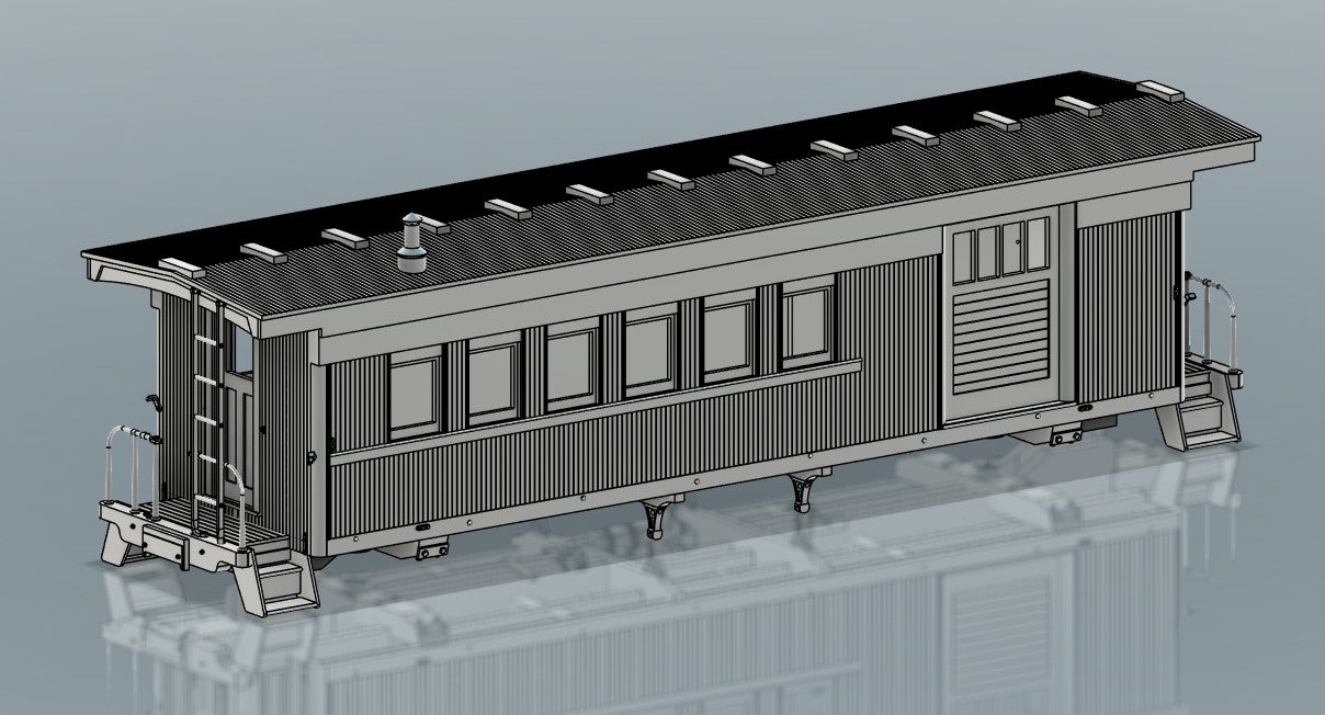 SJP.Ca401 Southern Pacific narrow-gauge caboose 401 -post 1952 rebuild-