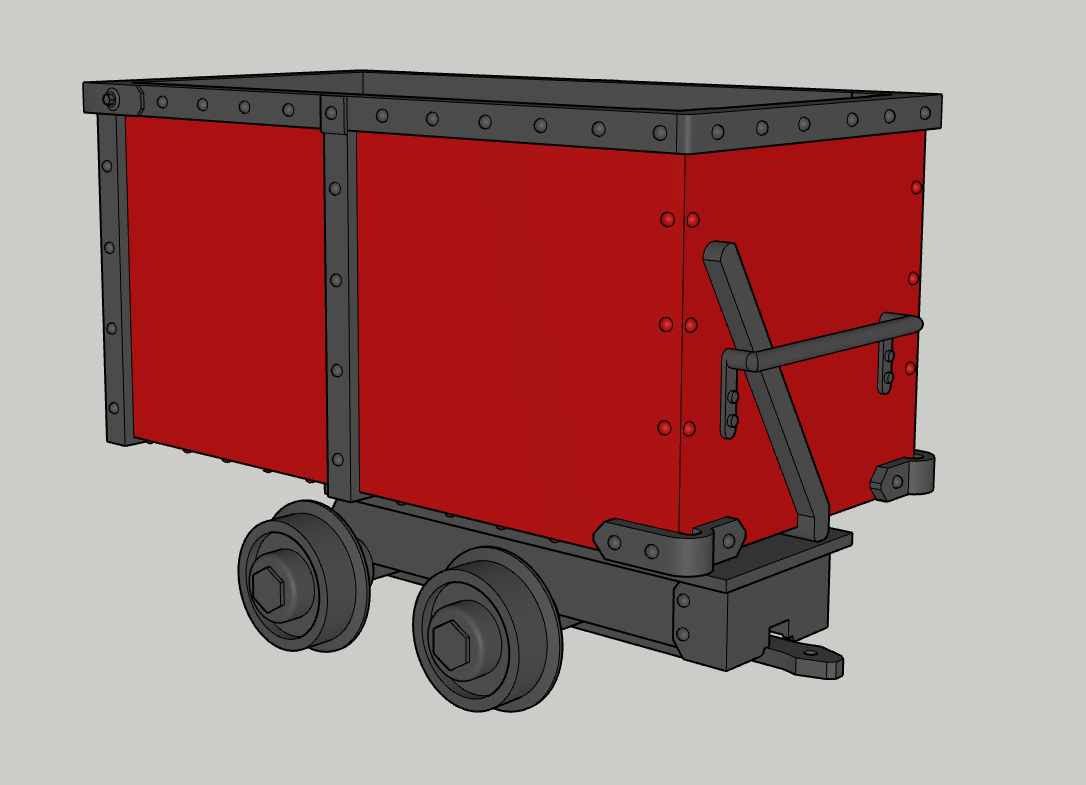 Truax Leadville Ore Car - HO, S, O, F Scales
