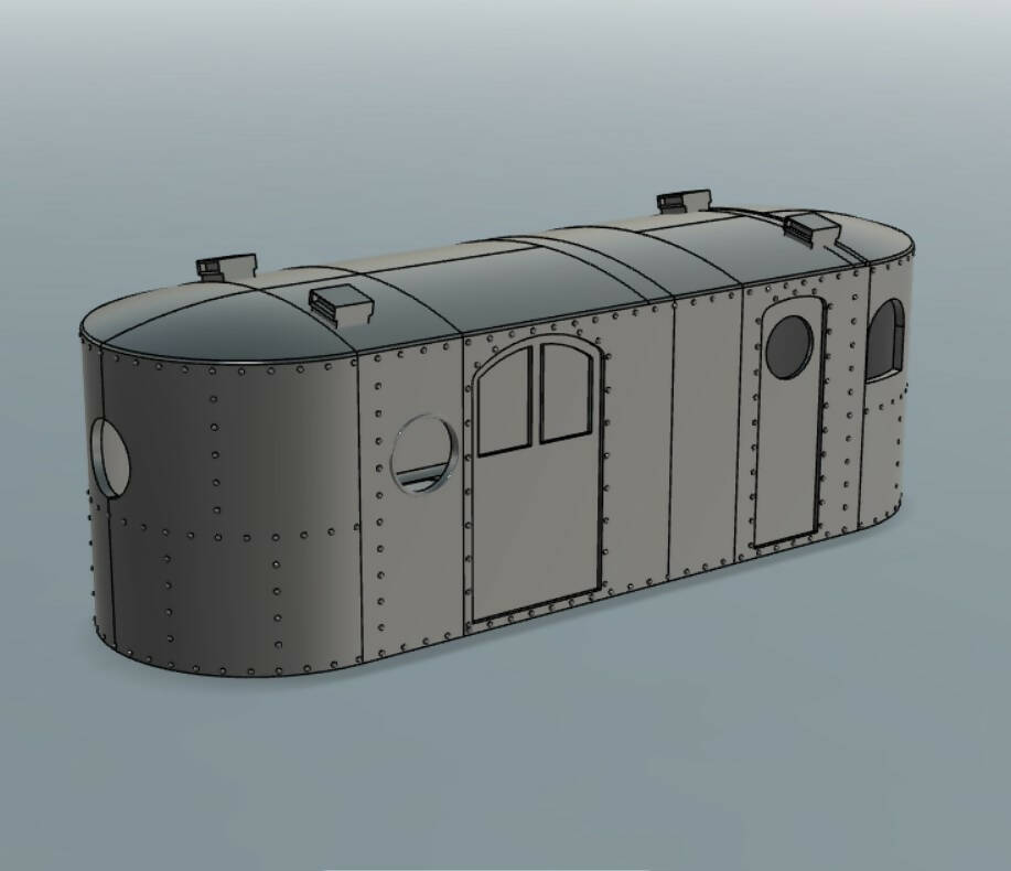 SJP-BS04 24ft McKeen Mail-Baggage car