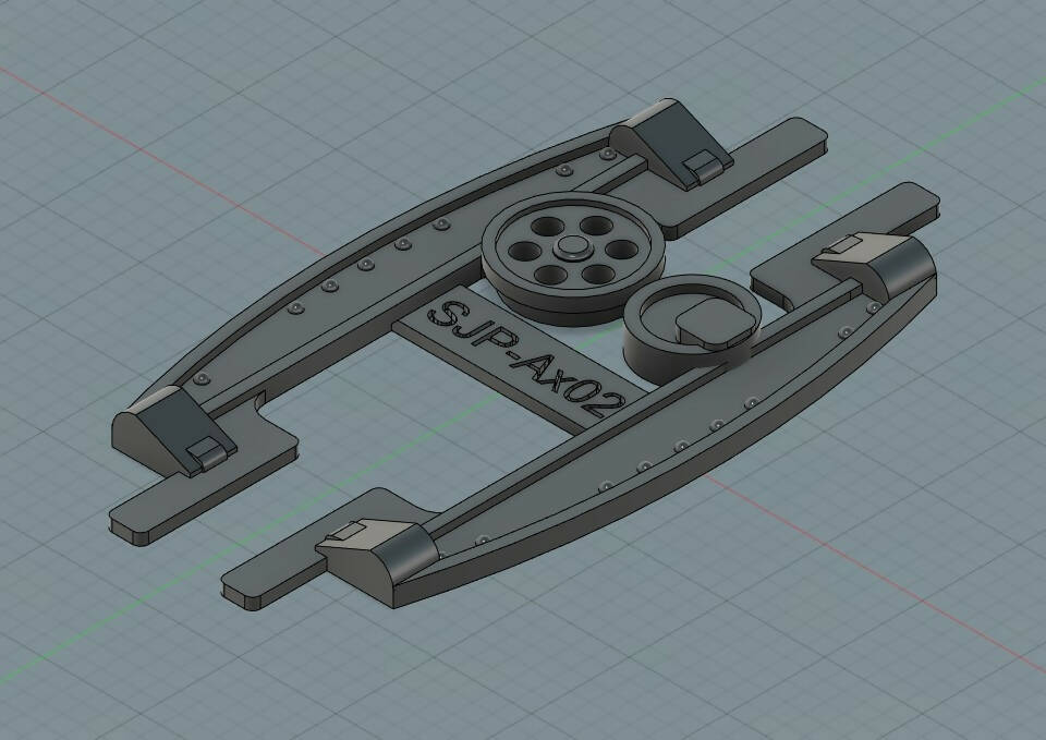 SJP-Ax02 On30 Mckeen style power truck overlay