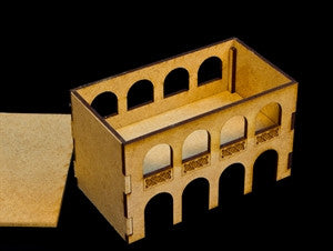 Middle East Two Story Building (MDF) - 15MMDF046-R
