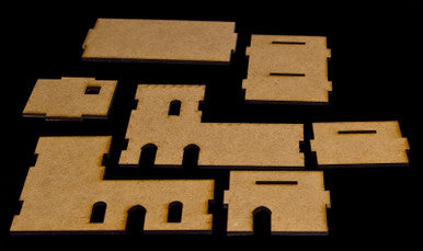 Middle East Two Story Building  (MDF) - 15MMDF026