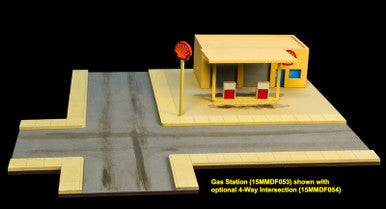 4 Way Intersection for Gas Station (MDF) - 15MMDF054