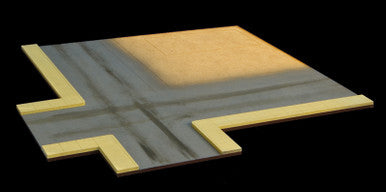 4 Way Intersection for Gas Station (MDF) - 15MMDF054