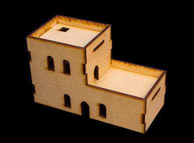 Middle East Two Story Building With Removable Roof (MDF) - 15MMDF120-R