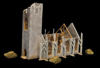 6mm Ruined Church/Cathedral (Matboard) - 285CSS032