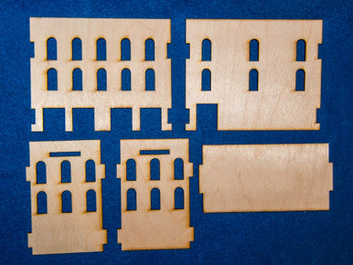 Middle East Three Story Building With Removable Roof (MDF) - 15MMDF025-R