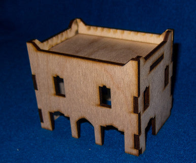 Middle East Two Story Building (MDF) - 15MMDF018