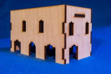 Middle East Two Story Building (MDF) - 15MMDF019