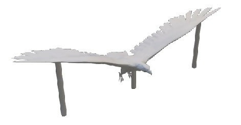 HO Scale flying eagle with supports