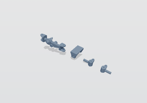 1:64 Elwood FWA steerable axle kit with IH bolster