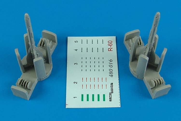 Aerobonus 480016 1/48 R60 (AA8 Aphid) Air-to-Air Missiles (D)