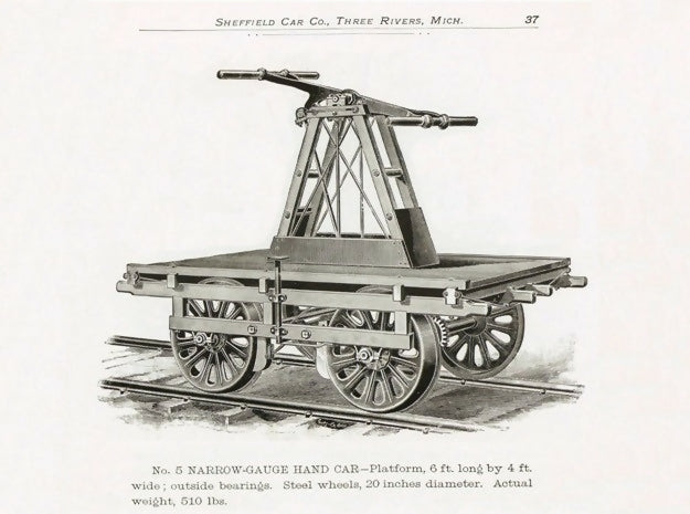 HOn30 Sheffield No 5 Narrow Gauge Handcar A