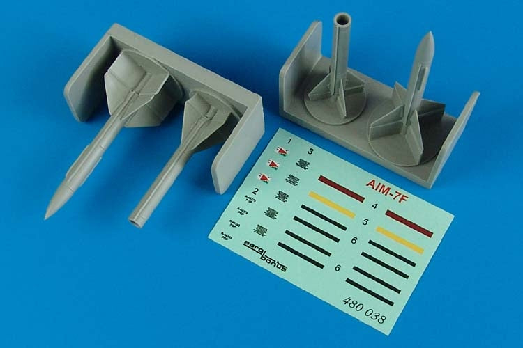Aerobonus 480038 1/48 AIM7F Sparrow Air-to-Air Missile (D)