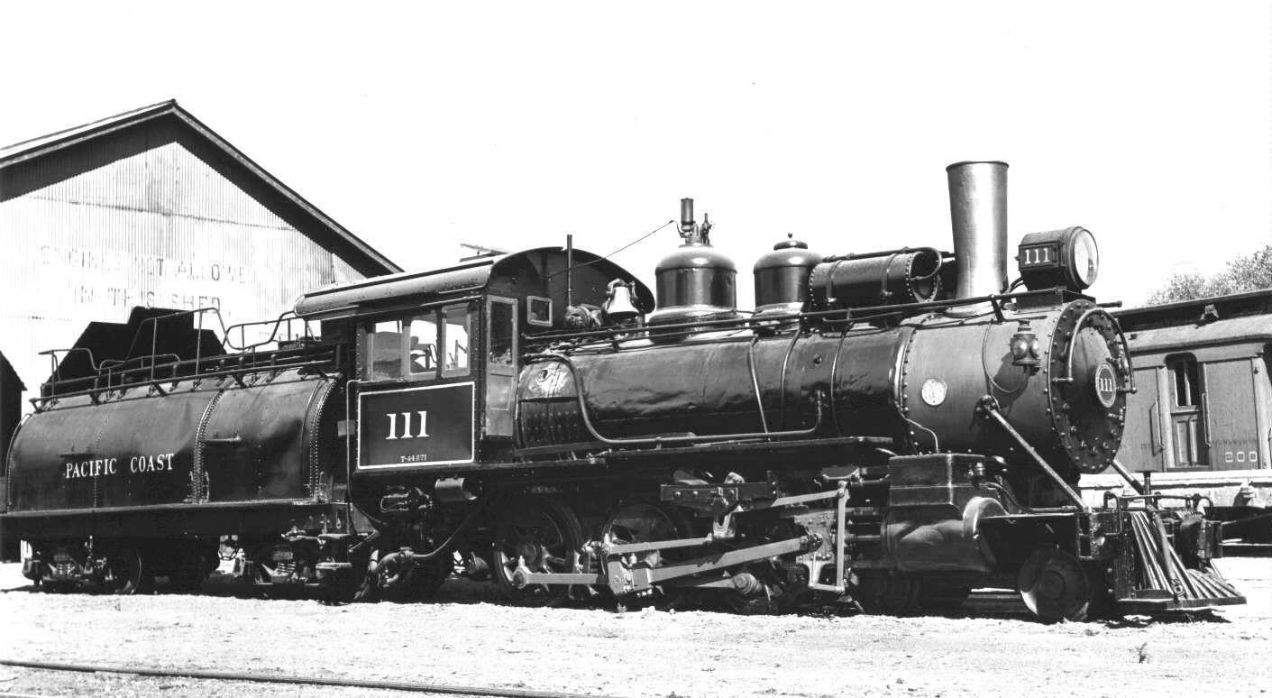 PACIFIC COAST RAILWAY LOCOMOTIVE 110 or 111 – TTn3