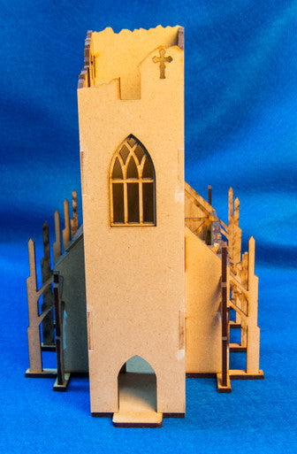 15mm Ruined Church/Cathedral (MDF) - 15MMDF351