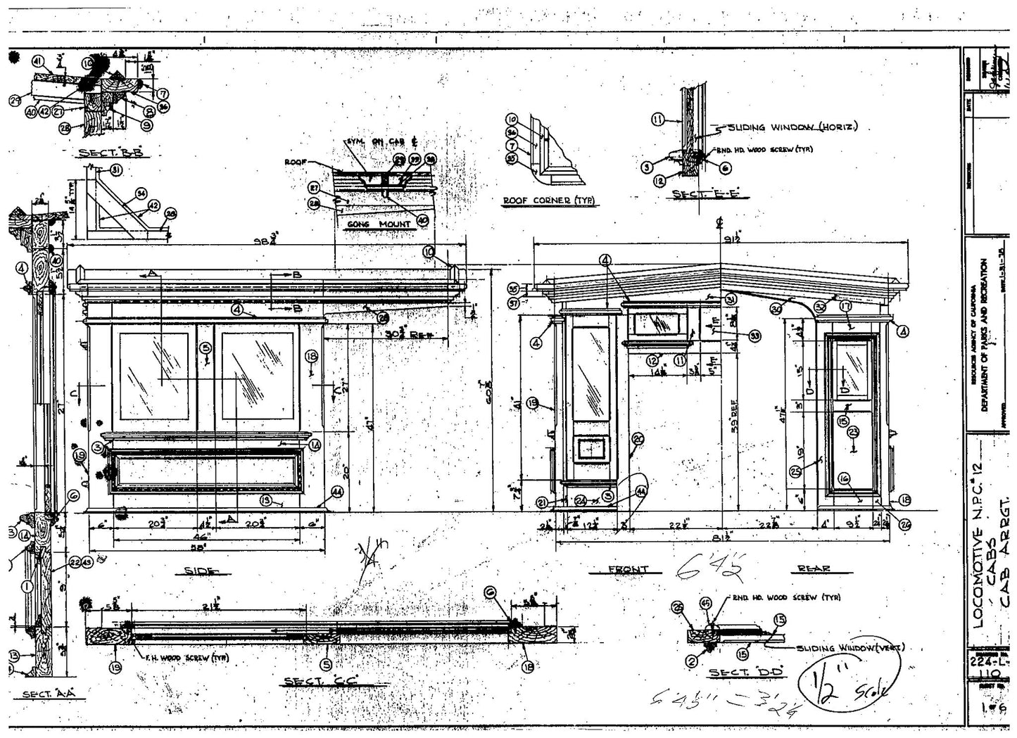 8-18C Baldwin Wooden Cab