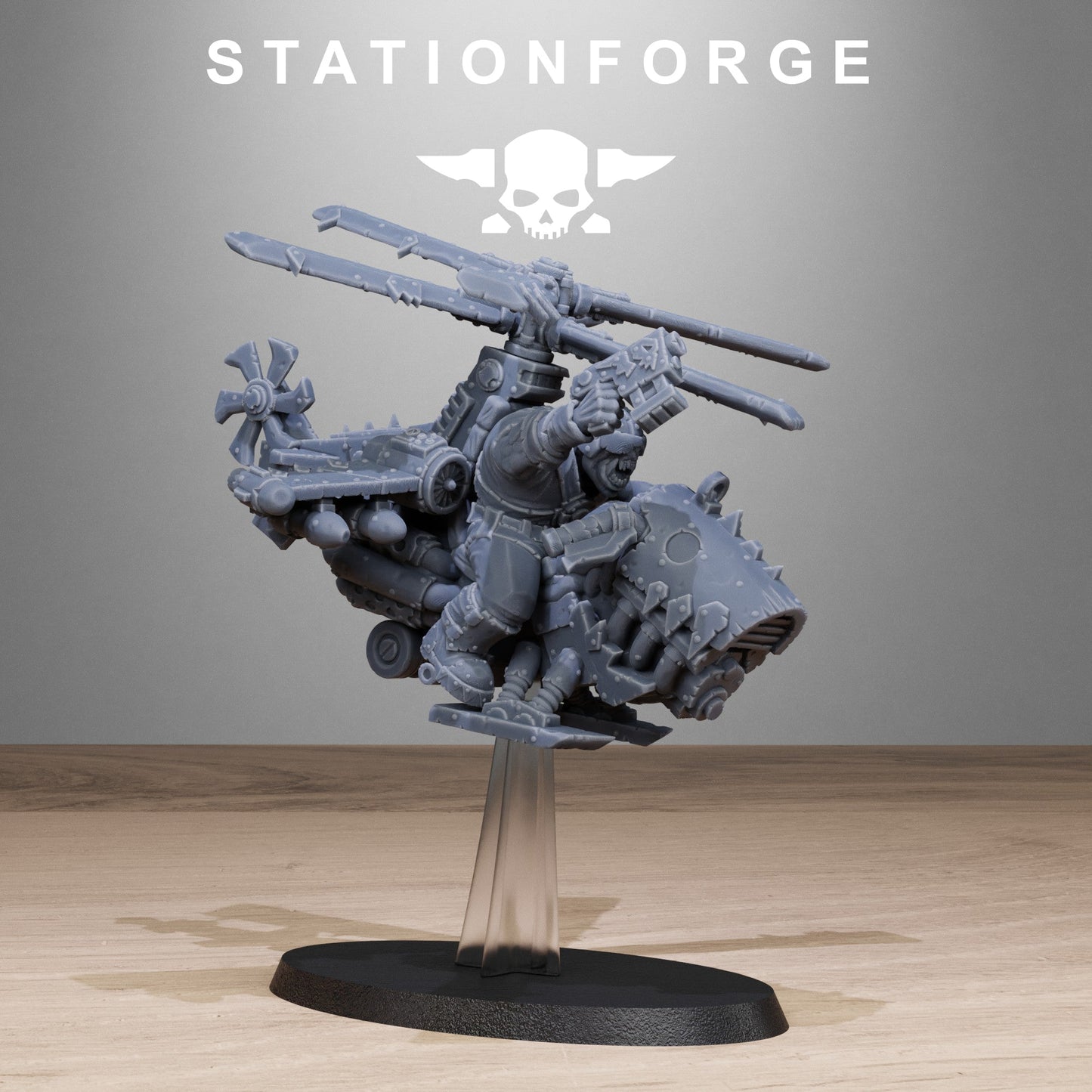 3D Printed Orkaz Kopters x3 by StationForge Miniatures