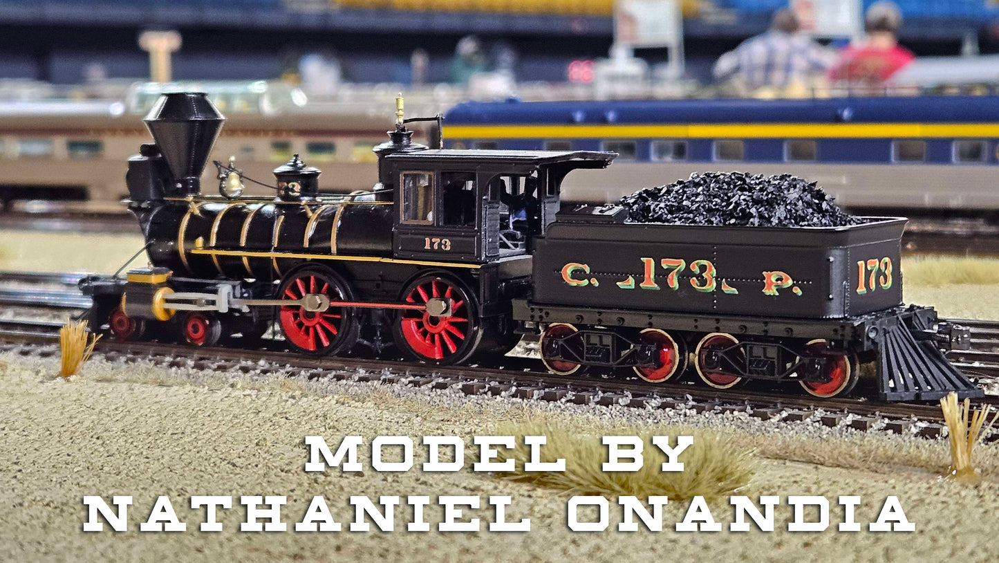 Central Pacific #173 Cab for the Bachmann NT 4-4-0