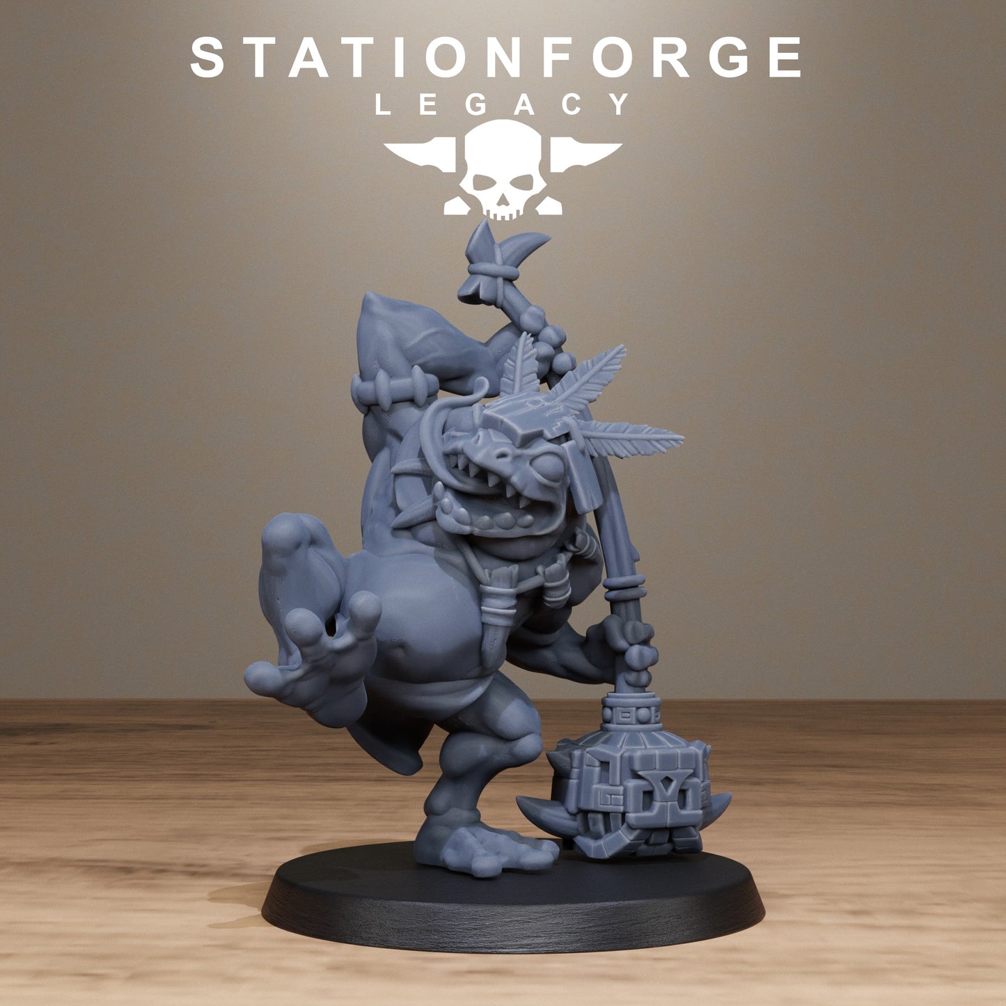 3D Printed Bogkin Ogres by StationForge Miniatures