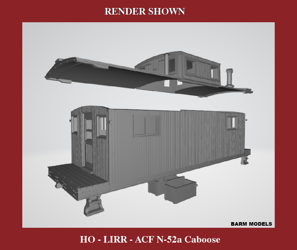 HO - LIRR ACF N-52a Caboose