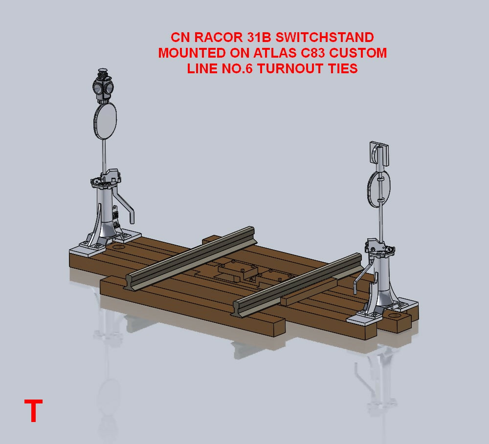 Racor 31B Switchstand with CN/GTW Target and Lamp HO