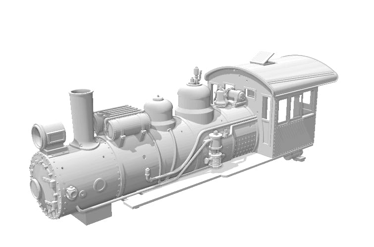 Pacific Coast Railway Locomotive 110 or 111 - On30