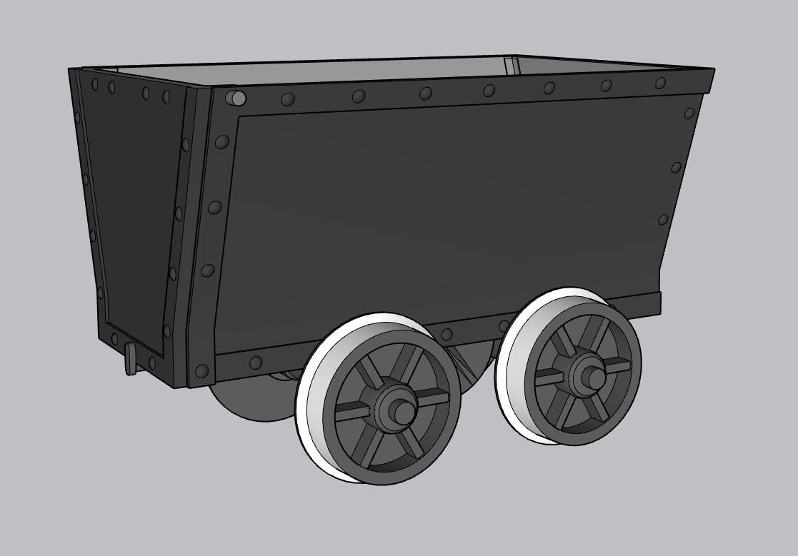 Cornish Style Hinged Mine Car