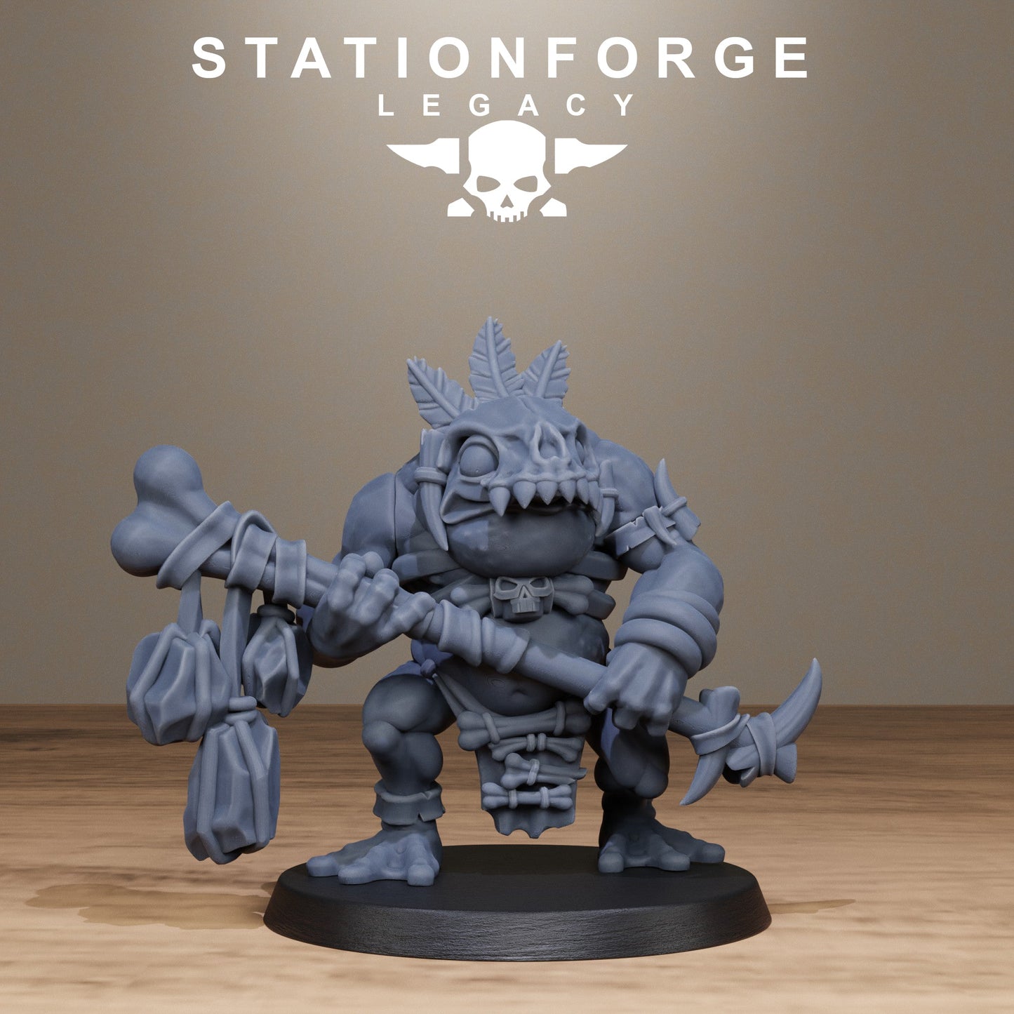 3D Printed Bogkin Ogres by StationForge Miniatures