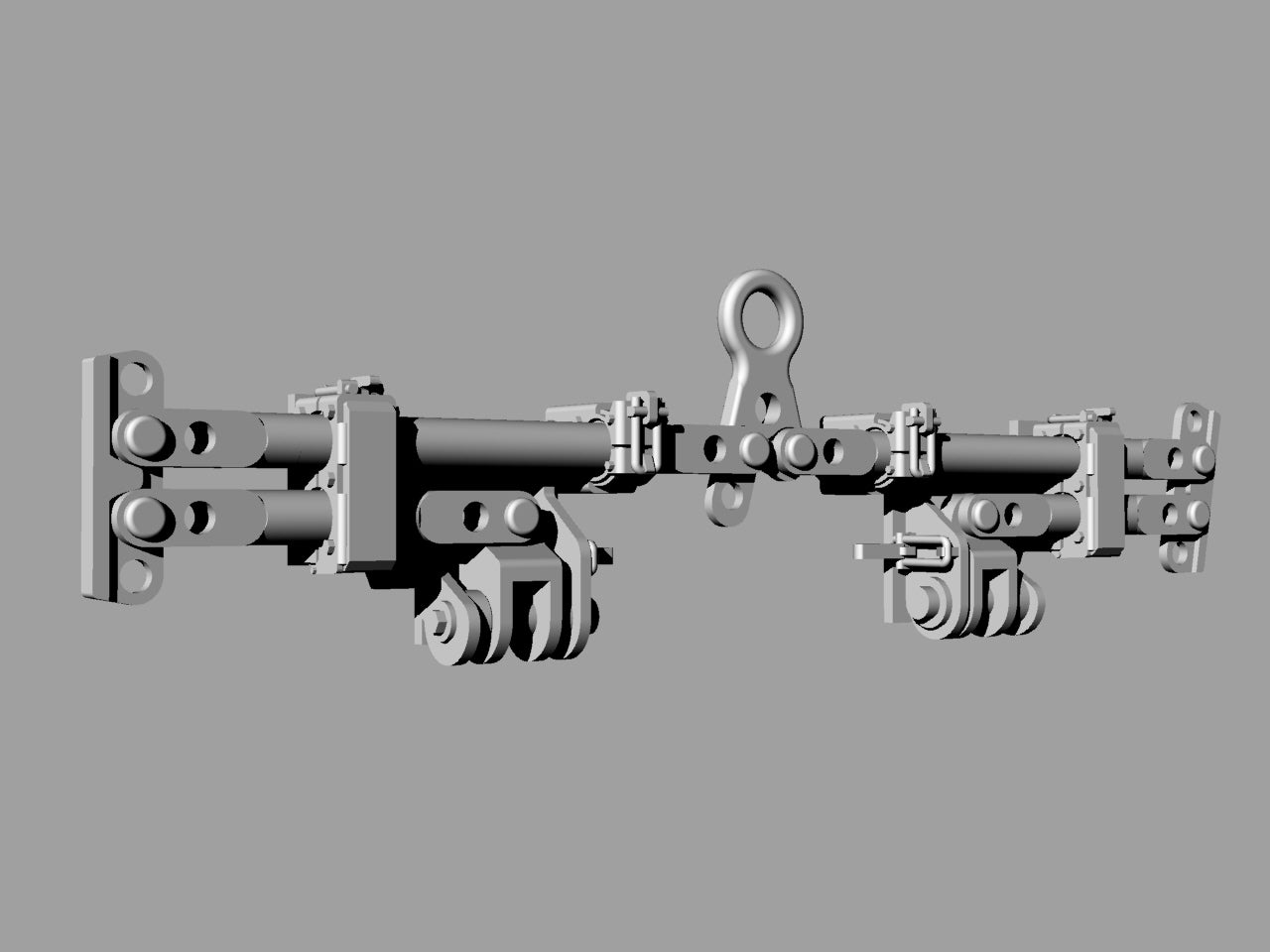 Wunderbar articulating tow bar for SOCOM M-ATV