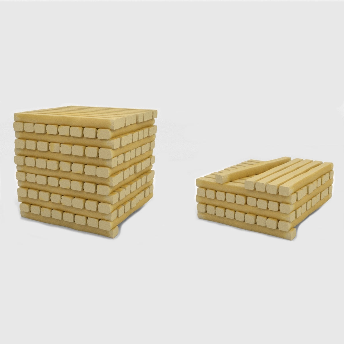 N Scale Standard Gauge Cross Tie Stack & Cross Tie Partial Stack Combo