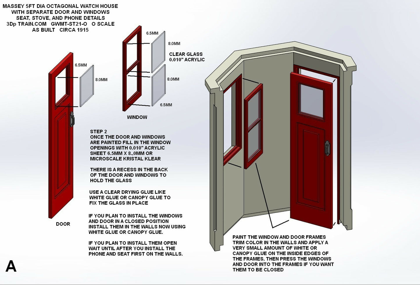 Massey 5ft oct Conc shelter O scale ASSM A