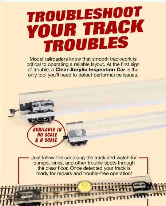 aic-2 N Scale Acrylic Inspection Car