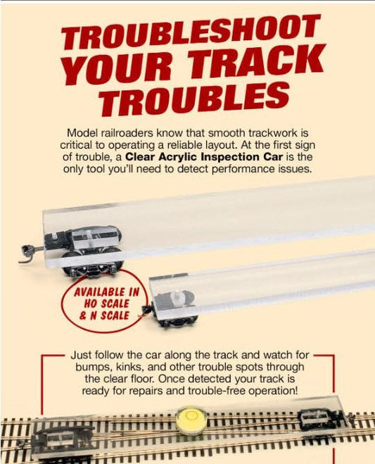 aic-2 N Scale Acrylic Inspection Car