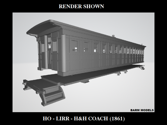 HO - LIRR Harlan & Hollingsworth Coach (1861)