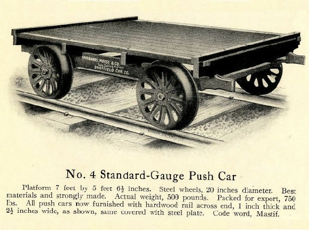 HO Scale Sheffield No 4 Standard Gauge Pushcar A