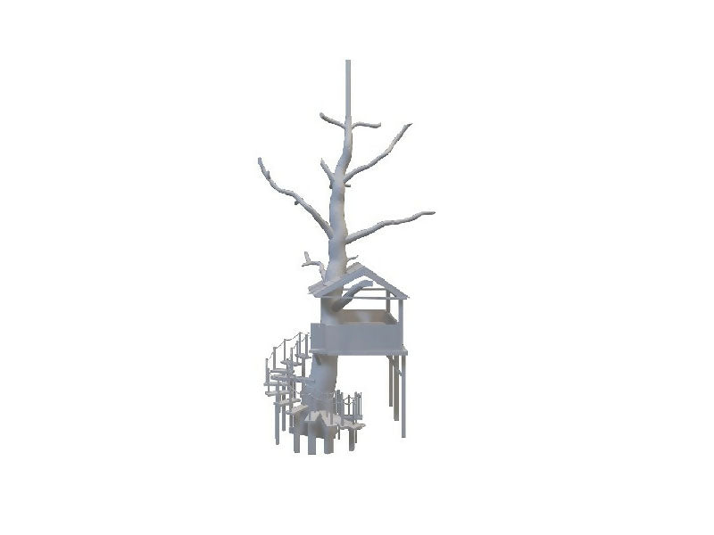 HO Scale Treehouse