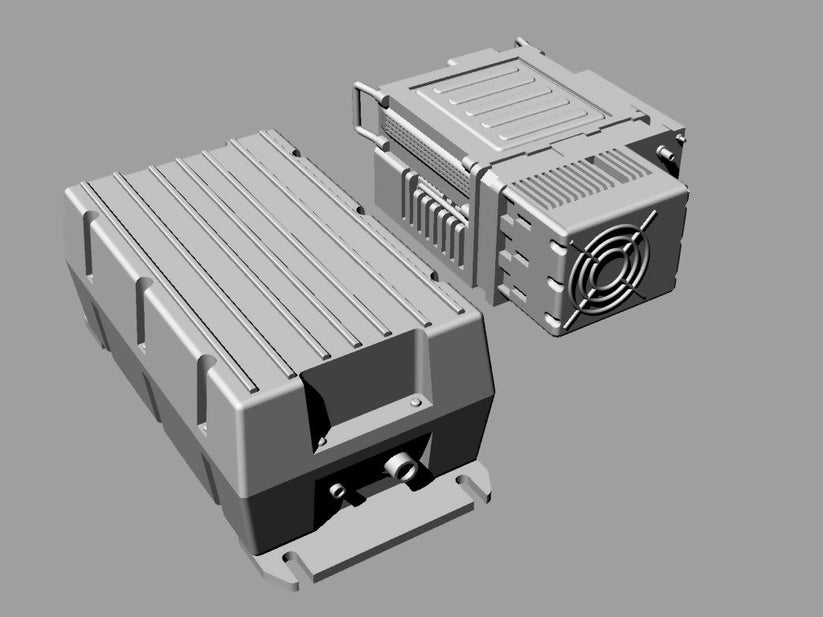 Harris AN-PRC 150(C) radio with antenna coupler – 3Dp Train