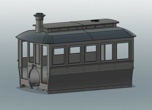 SJP-CB04 Steam Dummy cab for Bachmann 0-4-2 Porter